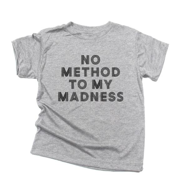 No Method To My Madness Boy's Graphic Tee 4T - Picture 2 of 2